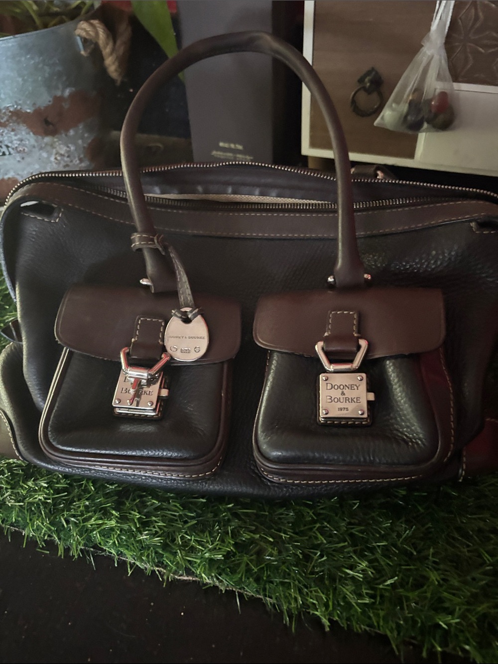 Dooney & Bourke Dark Brown Leather Bag shoulder bag